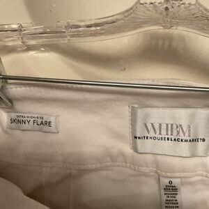 White House Black Market High-Rise Skinny Flare Pants